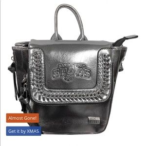 NWT NBA San Antonio Spurs Metallic Mini Backpack